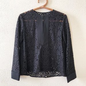 Jenni Kanye Black Lace Blouse S